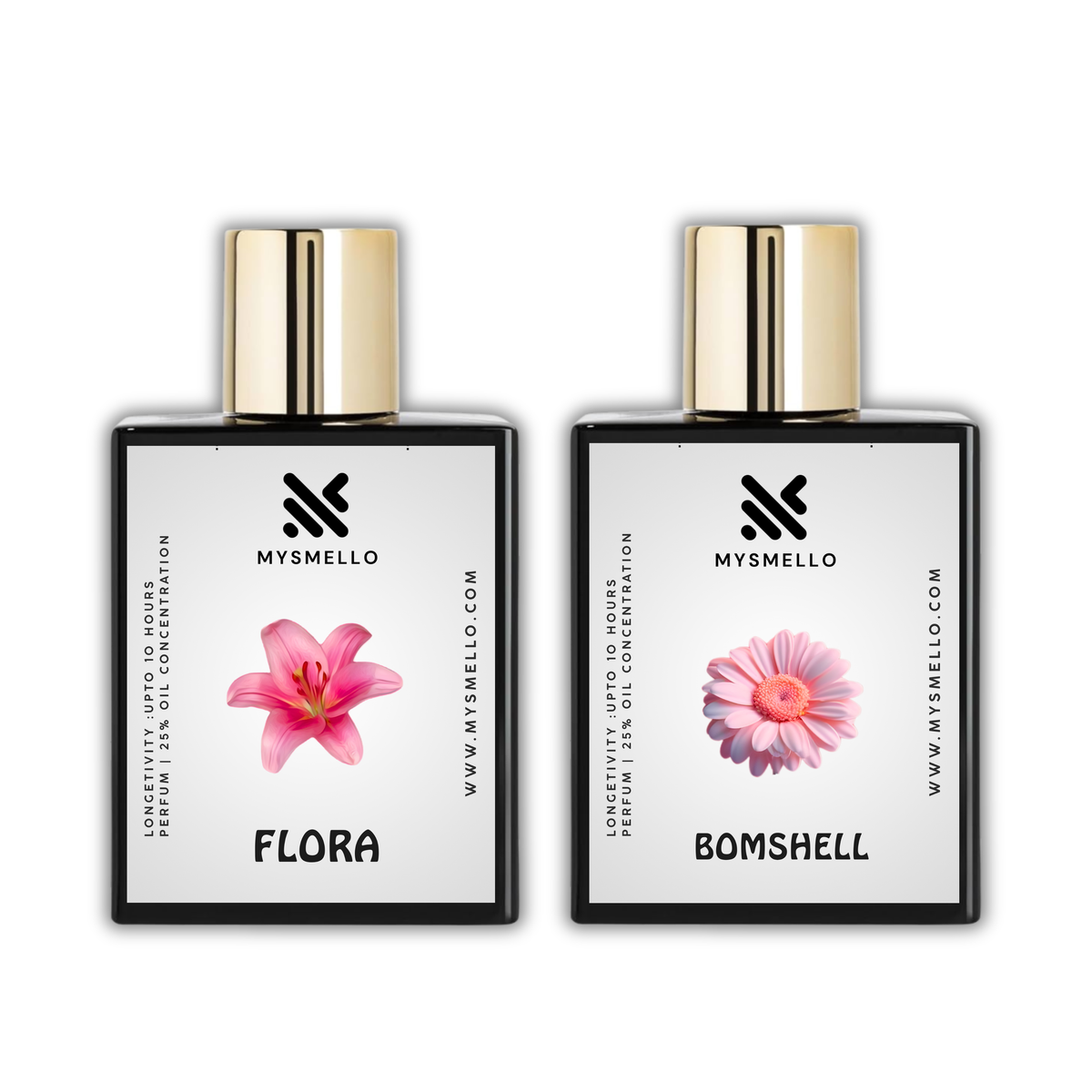 Pack of 2 for women: Mysmello flora, VS Bombshell